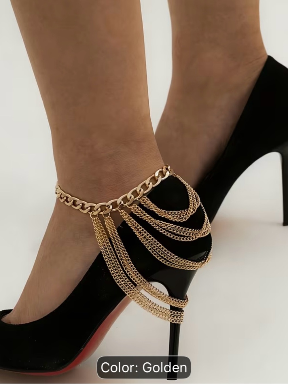 Gold Multi-Chain Ankle Bracelet